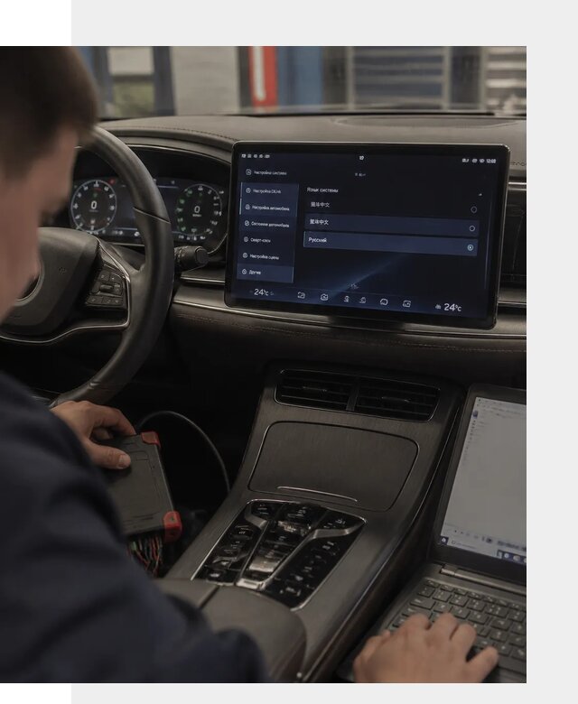 Русификация автомобиля BYD HAN для эксплуатации в Ломоносове